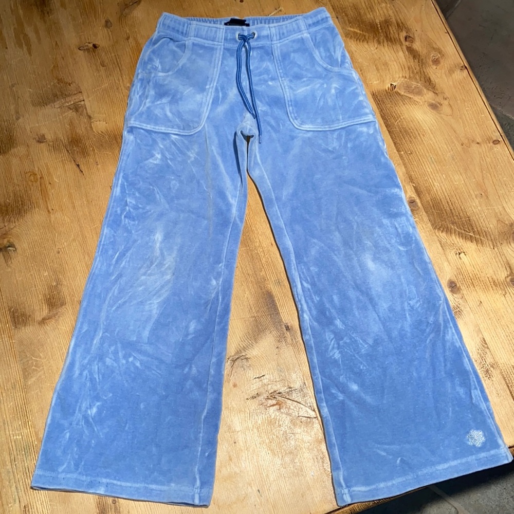 Gap stretch size 5-6 velour sweatpants drawstring